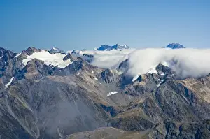 New Zealand, South Island, Arthurs Pass National Park. View from top of Marmaduke Dixon Glacier