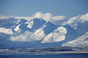 Images Dated 15th July 2009: New Zealand, South Island, Canterbury, Mackenzie Country, Lake Tekapo, Mt Ross