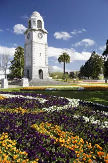 Images Dated 29th September 2005: New Zealand, South Island, Marlborough, Blenheim, Memorial Clock Tower, Seymour Square