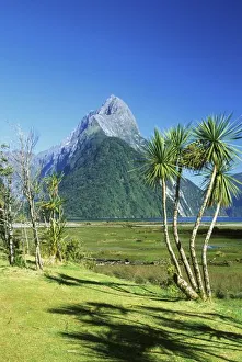 Fiordland Prints: New Zealand, South Island, Mitre Peak, Fiordland NP