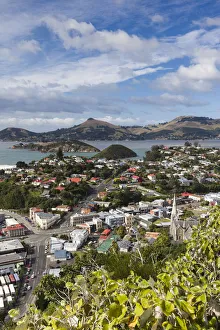 Images Dated 8th March 2016: New Zealand, South Island, Otago, Port Chalmers, elevated port view