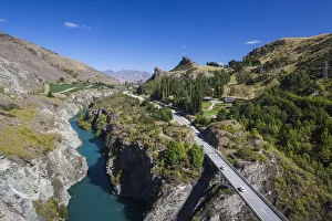 Images Dated 1st March 2016: New Zealand, South Island, Otago, Gibbston, elevated view of the Kawarau River