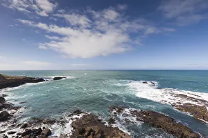 World Locations Prints: New Zealand, South Island, Southland, The Catlins, Slope Point, Southern-most point