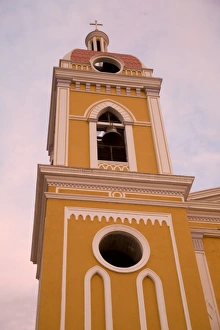 Nicaragua, Granada. Belltower of Cathedral of Granada