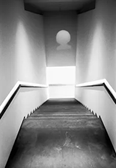 Black and White Gallery: Nice France, Stairway Museum of Modern Art