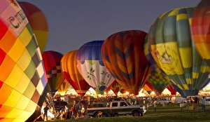 Inflate Prints: Nightglow at the Albuquerque Hot Air Balloon Fiesta, New Mexico