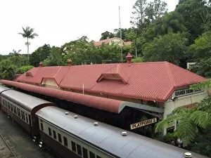 Nobody, Australia, Queensland, Cairns, Kuranda, Skyrail Rainforest train in the Kuranda