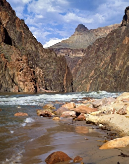 Nobody, North America, USA, Arizona, Grand Canyon National Park, Looking Up River