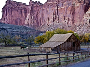 Images Dated 30th October 2009: Nobody, North America, USA, Utah, Capitol Reef National Park, Scenic Historic Gifford