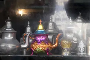 Images Dated 30th April 2015: North Africa, Morocco, Essaouira, Moroccan tea pot