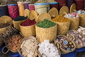 Images Dated 29th April 2015: North Africa, Morocco, Marrakech. Tourist items for sale