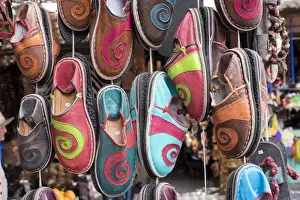 Images Dated 29th April 2015: North Africa, Morocco, Marrakech. Babouch slippers