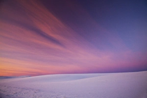 Rolling Prints: North Amarica; USA; Washington; Paluose Country; Sunset and Patterns in Snow Covered