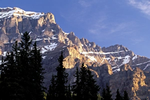 Bow Lake Prints: North America, Canada, Alberta, Banff National Park. Landscape around Bow Lake