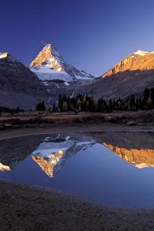 Images Dated 27th January 2005: North America, Canada, Assiniboine Prov. Park, Mt. Assiniboine reflection