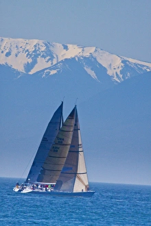 Images Dated 23rd May 2009: North America, Canada, BC, Victoria, Swiftsure Sailing regatta along the strait of Juan