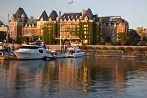 Images Dated 15th July 2009: North America; Canada; British Columbia; Victoria; Empress Hotel from the Boat Harbor