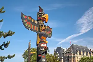 Images Dated 17th July 2009: North America; Canada; British Columbia; Victoria; Totem Pole Park
