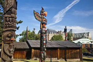 North America; Canada; British Columbia; Victoria; Totem Pole Park