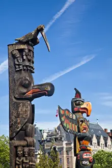 North America; Canada; British Columbia; Victoria; Totem Pole Park
