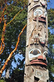 Images Dated 17th July 2009: North America; Canada; British Columbia; Victoria; Totem Pole Park