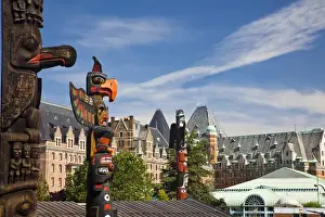 North America; Canada; British Columbia; Victoria; Totem Pole Park