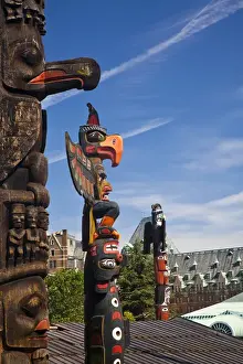 Images Dated 17th July 2009: North America; Canada; British Columbia; Victoria; Totem Pole Park