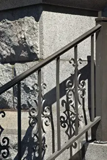 Images Dated 17th July 2009: North America; Canada; British Columbia; VictoriaParliament Building Railing and Shadows
