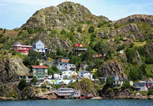 Homes Prints: North America, Canada, NL, The Battery at St. Johns harbour entrance