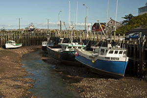 Images Dated 6th September 2009: North America, Canada, Nova Scotia, Halls Harbour, Bay of Fundy at Low Tide