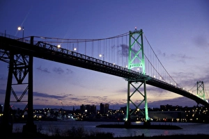North America, Canada, Nova Scotia, Halifax. MacDonald Bridge