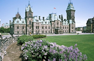 North America, Canada, Ontario, Ottawa. Parliament Hill buildings