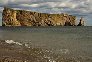 North America, Canada, Quebec, Gaspe Bay, Perce Rock