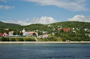 Images Dated 26th August 2007: North America, Canada, Quebec, North Shore, Tadoussac. A view from the water of Tadoussac