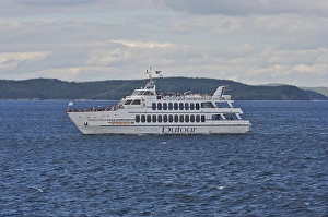 Images Dated 26th August 2007: North America, Canada, Quebec, North Shore. A whale watch boat in the Saint Lawrence