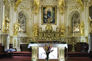 Images Dated 21st August 2007: North America, Canada, Quebec, Old Quebec City. Altar of the Basilique Notre-Dame-de-Quebec