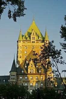 Images Dated 19th August 2007: North America, Canada, Quebec, Old Quebec City. View of upper levels of the Chateau