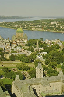 Images Dated 21st August 2007: North America, Canada, Quebec, Quebec City. View from above of the front of the Parliament Building