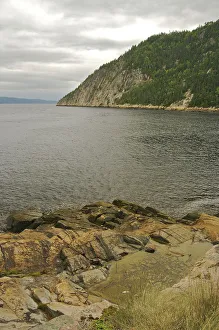 Images Dated 23rd August 2007: North America, Canada, Quebec, Saguenay, Sainte-Rose-du-Nord. View towards Saguenay