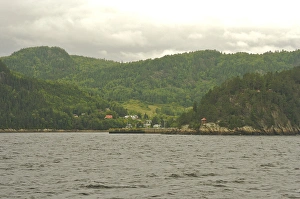 Images Dated 24th August 2007: North America, Canada, Quebec, Saguenay. Sainte-Rose-du-Norde seen from a cruise