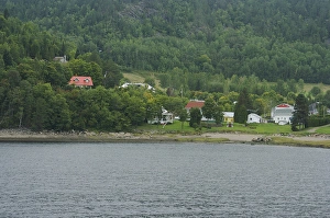 Images Dated 24th August 2007: North America, Canada, Quebec, Saguenay. Houses of Sainte-Rose-du-Norde seen