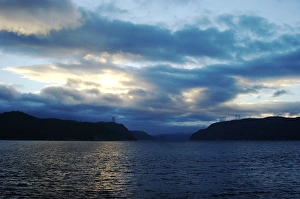 Images Dated 26th August 2007: North America, Canada, Quebec, Saguenay, L Anse de Roche (Rock Bay.) View of