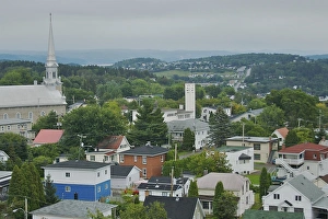 Images Dated 23rd August 2007: North America, Canada, Quebec, Saguenay, Ville de Saguenay, Chicoutimi. View of Chicoutimi homes