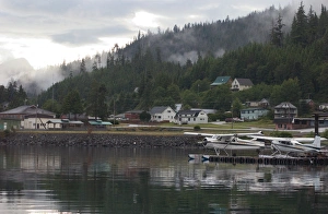 Images Dated 23rd August 2006: North America, Canada, Queen Charlotte Islands, Queen Charlotte City, houses
