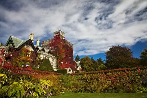 Empress Hotel Prints: North America; Canada; Vancouver Island; Autumn Color at Hately Gardens