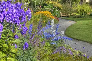 North America; Canada; Vancouver Island; Garden Trail through Hately Gardens