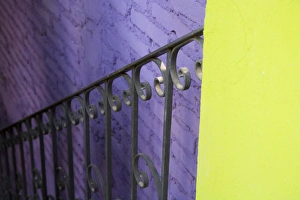 Images Dated 12th February 2006: North America, Mexico, Guanajuato state, San Miguel de Allende. Iron railing against