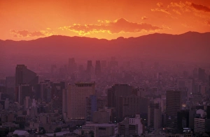 Images Dated 12th November 2009: North America, Mexico, Mexico City. Commercial highrises of the business district