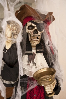 North America, Mexico, Oaxaca Province, Oaxaca, pirate skeleton, Day of the Dead