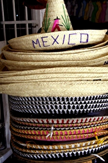 Images Dated 10th February 2007: North America, Mexico, State of Guerrero, Acapulco. Typical Mexican sombreros